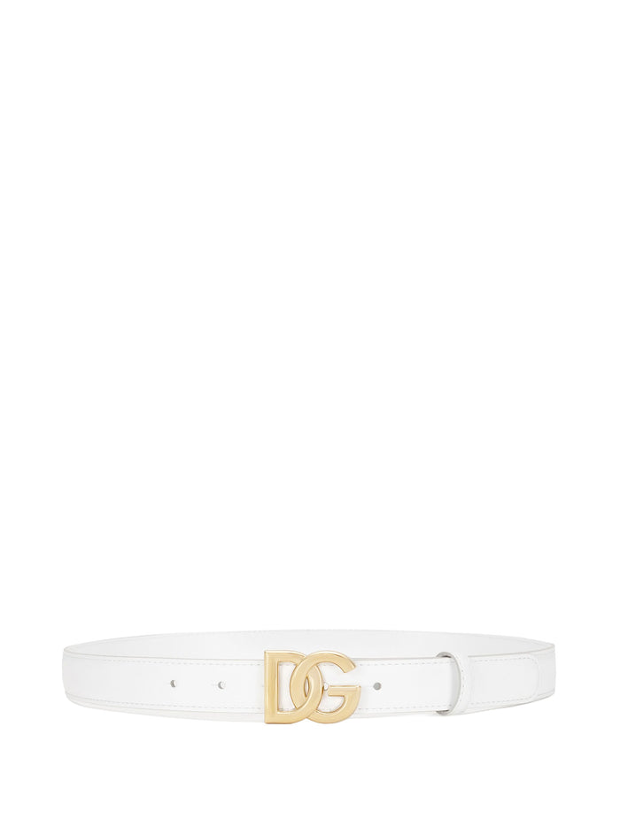 Dolce & Gabbana Belts White Leather