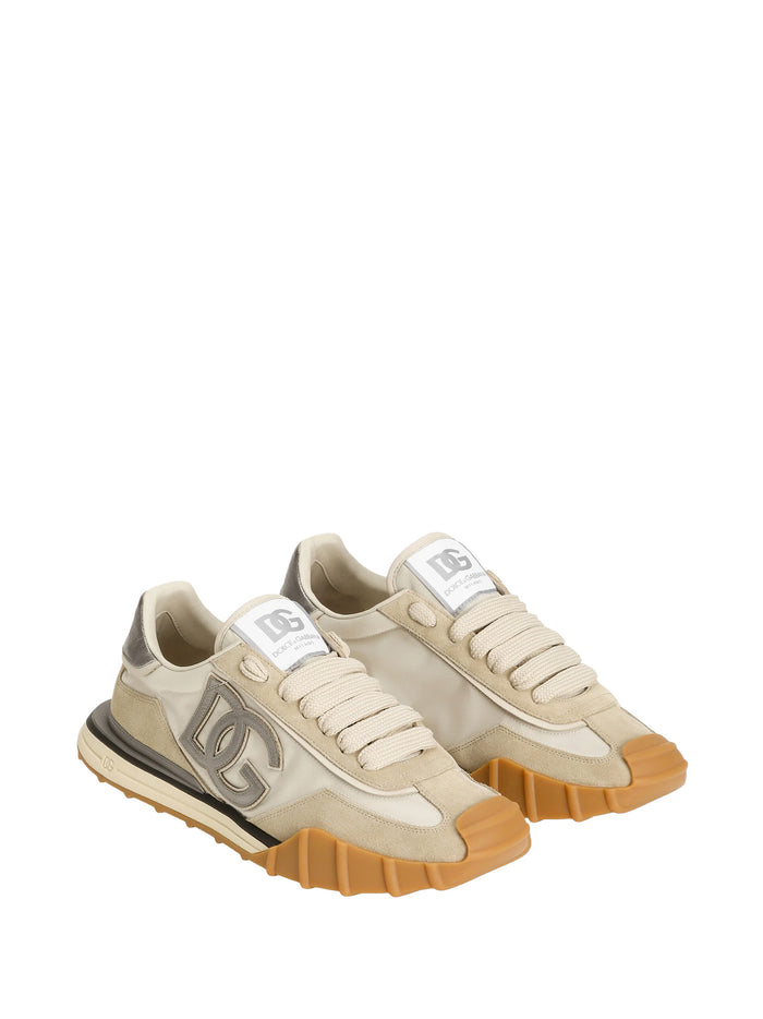 Dolce & Gabbana Sneakers Avorio Argento Leather