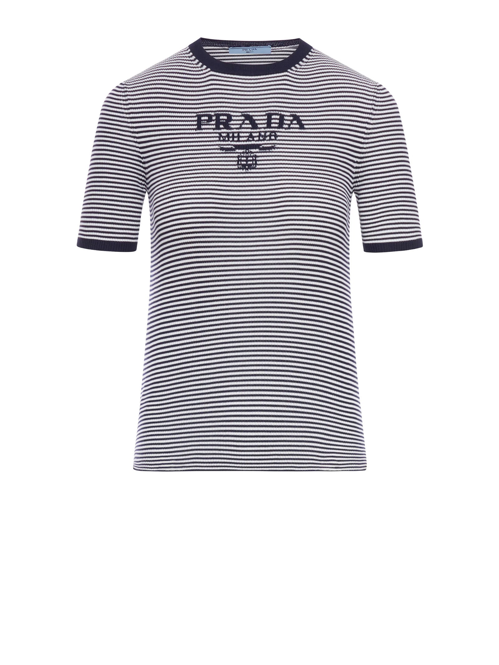 Prada Sweaters Blue Silk