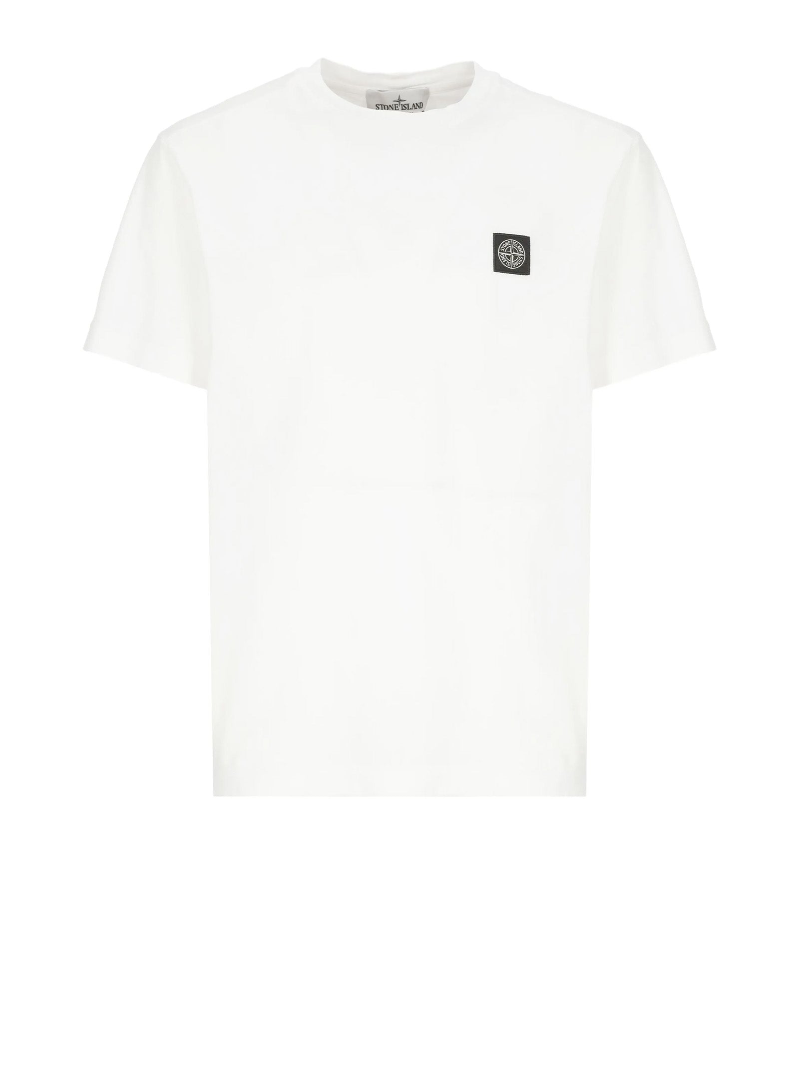 Stone Island T-Shirts And Polos White Cotone