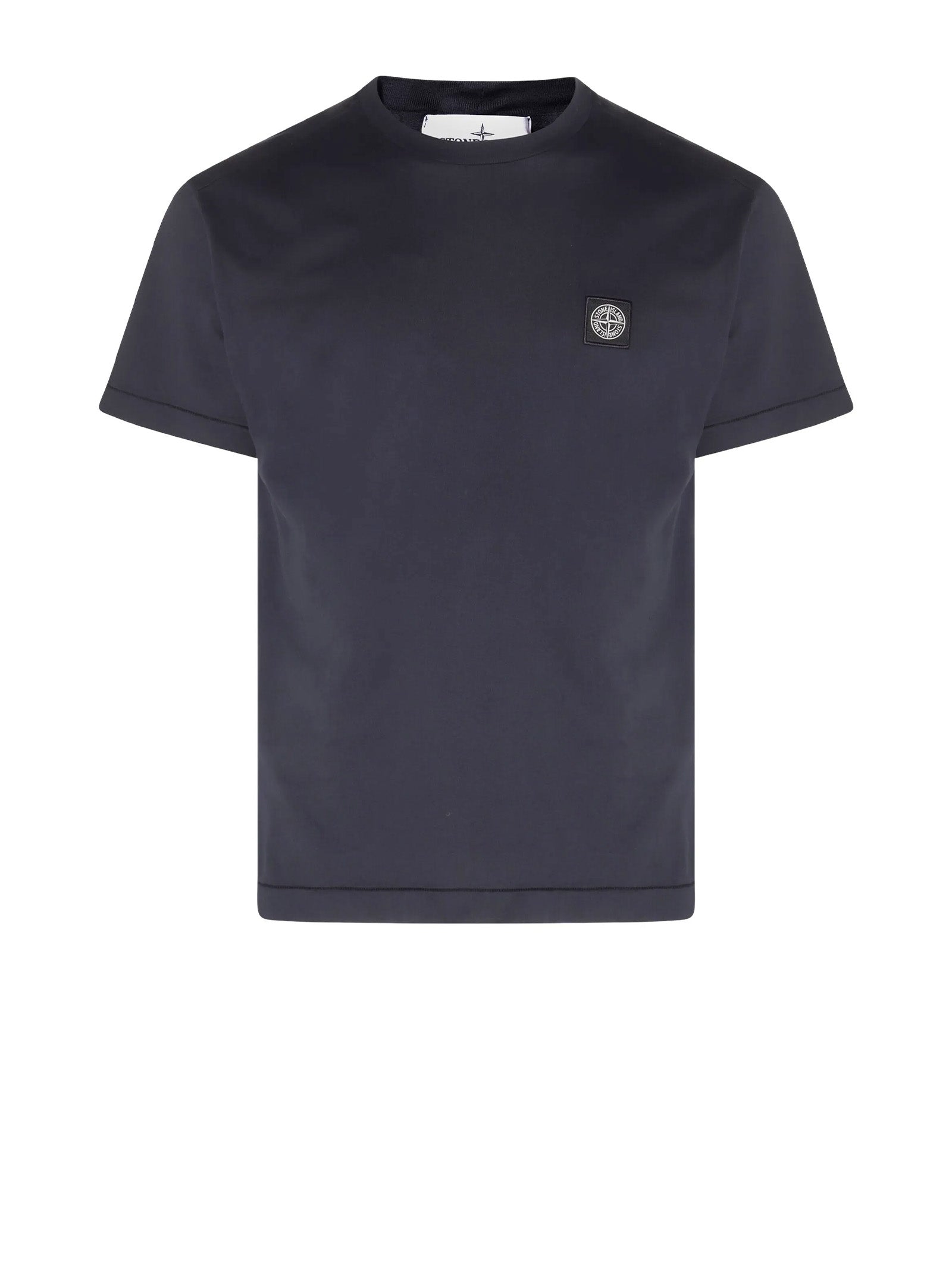 Stone Island T-Shirts And Polos Blue Cotone
