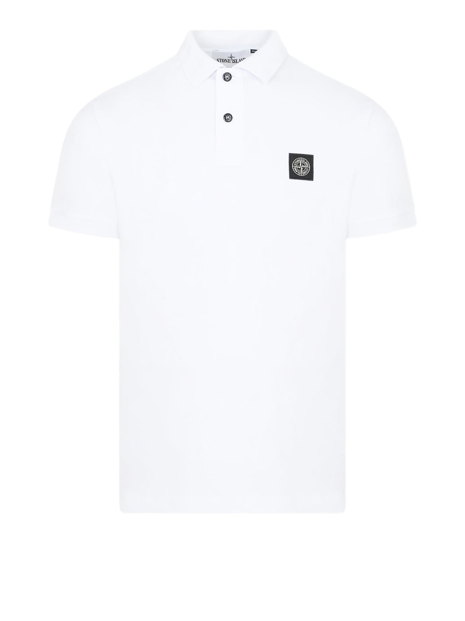 Stone Island T-shirts and Polos White Elastan + Cotone