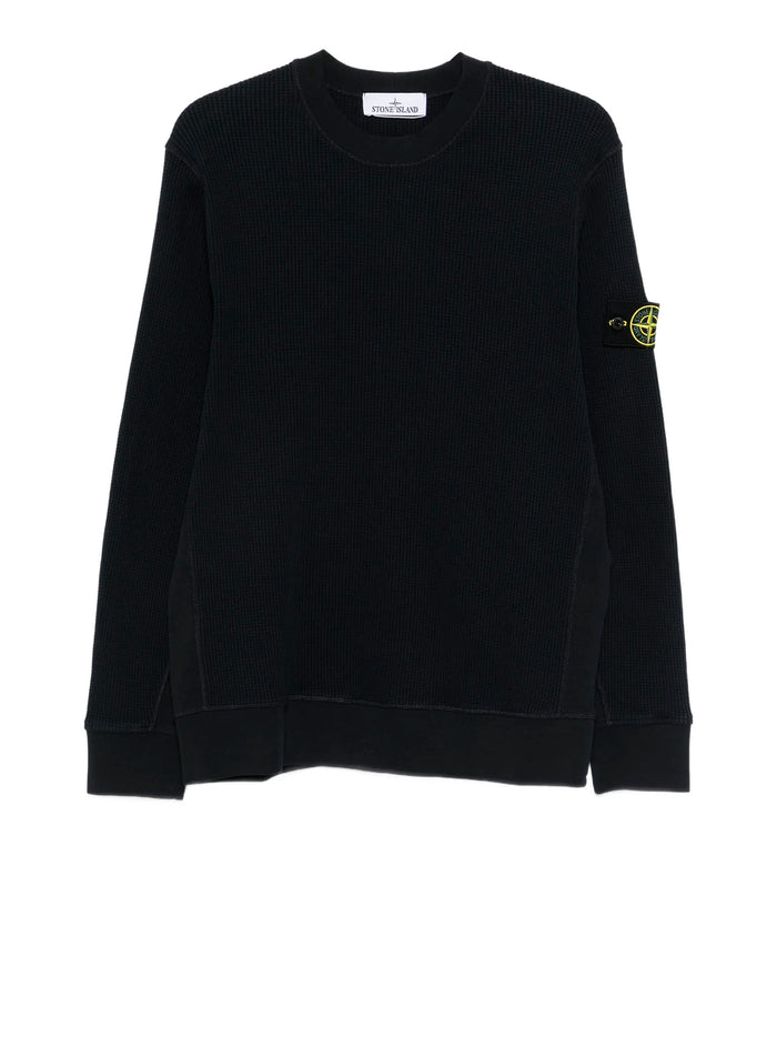 Stone Island Sweaters Blue Cotone