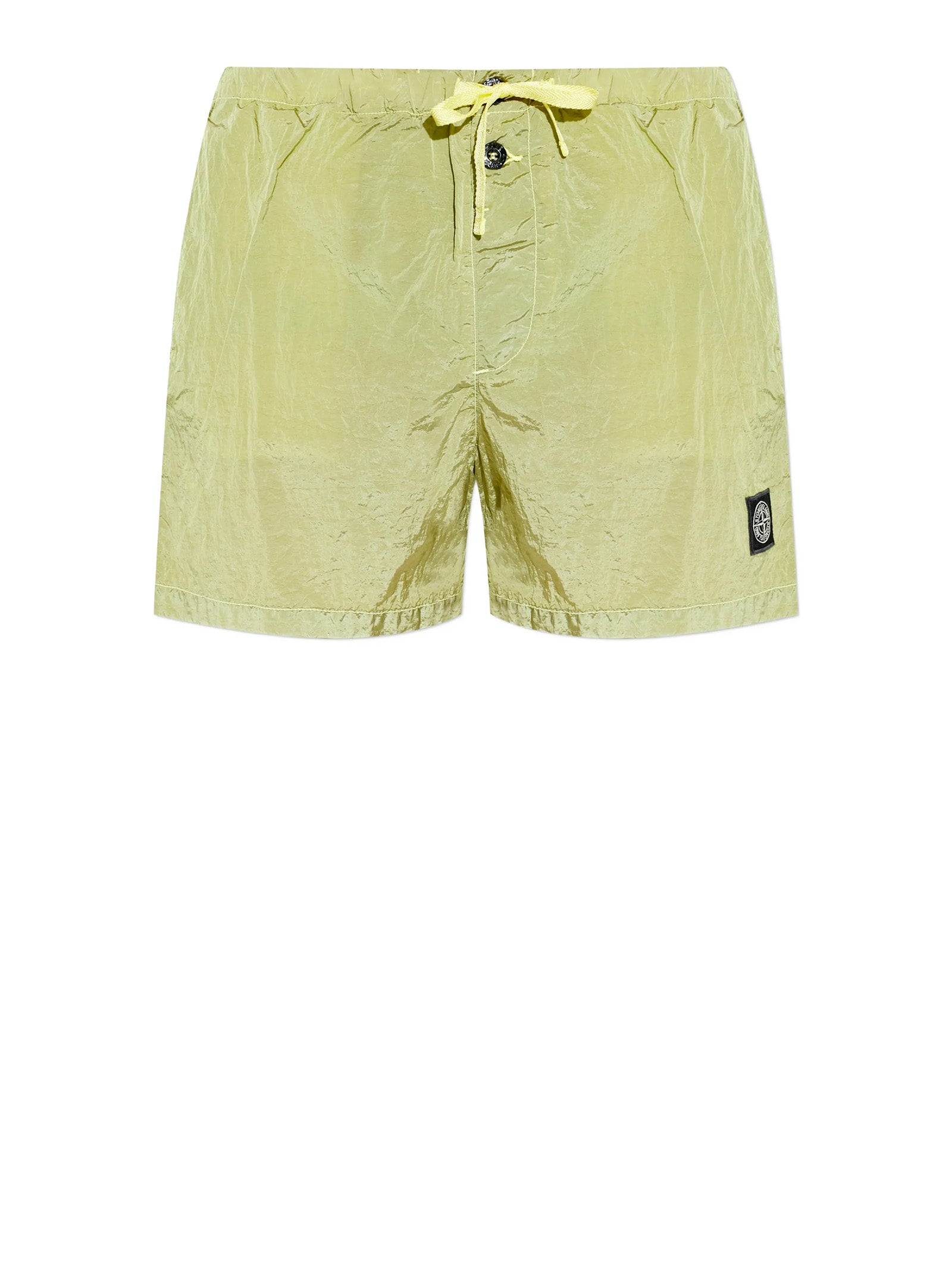 Stone Island Shorts Yellow Fibra Poliammidica