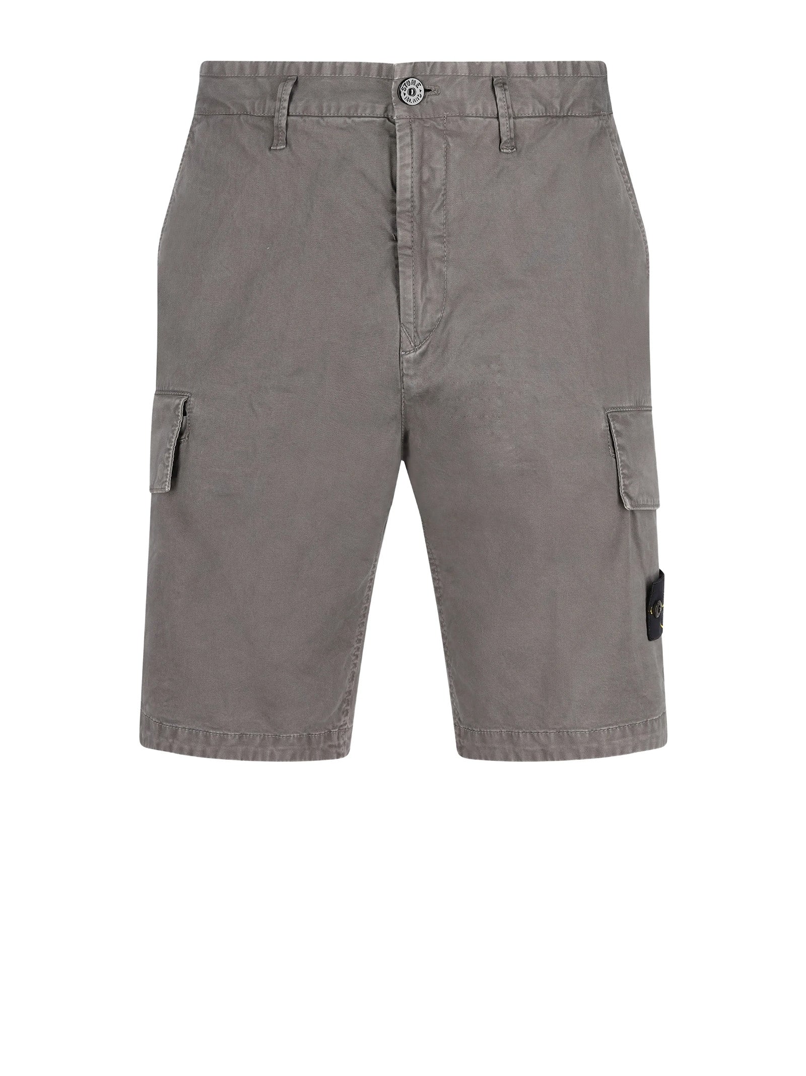 Stone Island Shorts Charcoal Cotone + Elastan