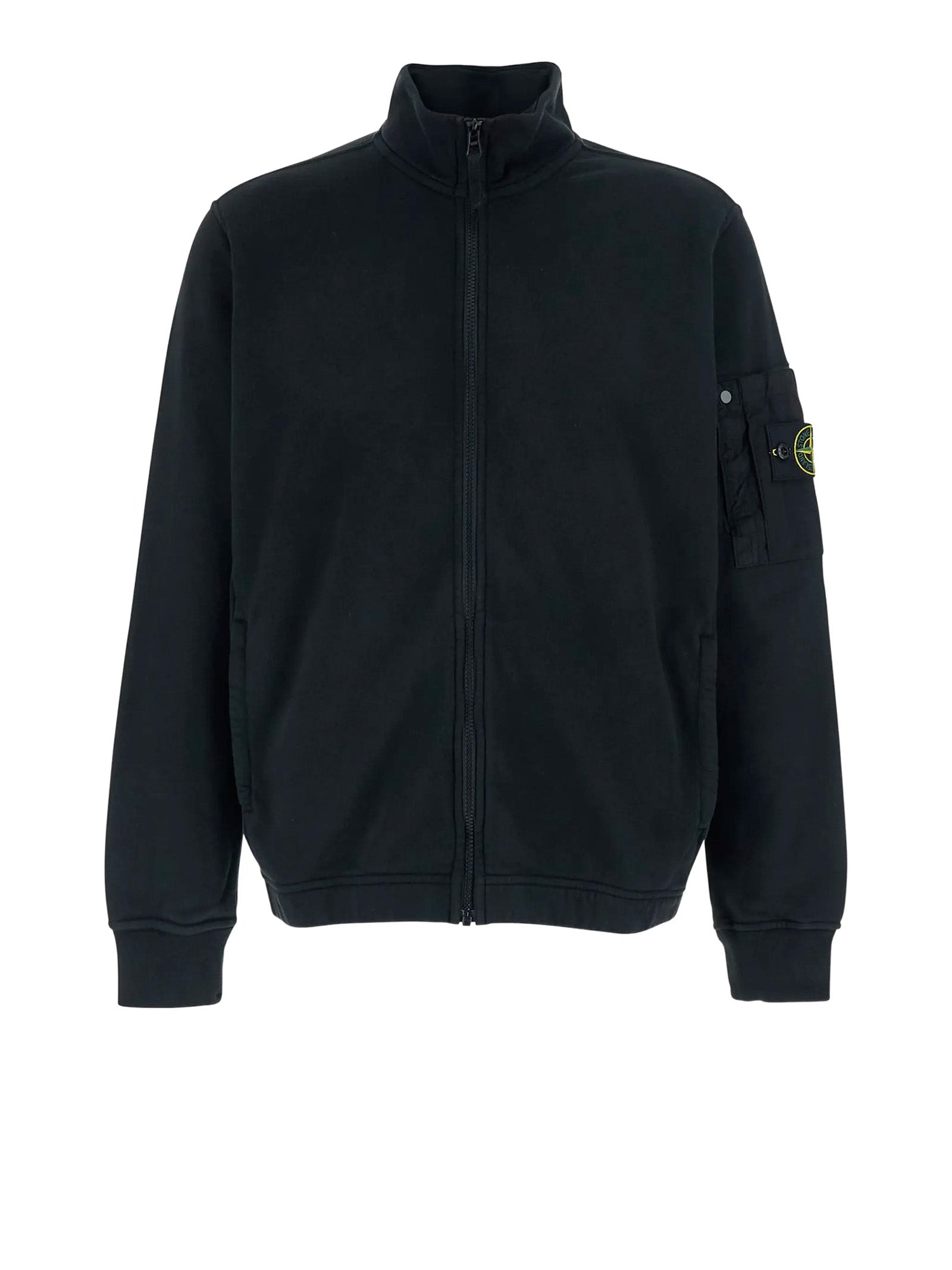 Stone Island Sweaters Black Cotone