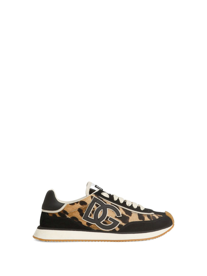 Dolce & Gabbana Sneakers Leo Nero Leather