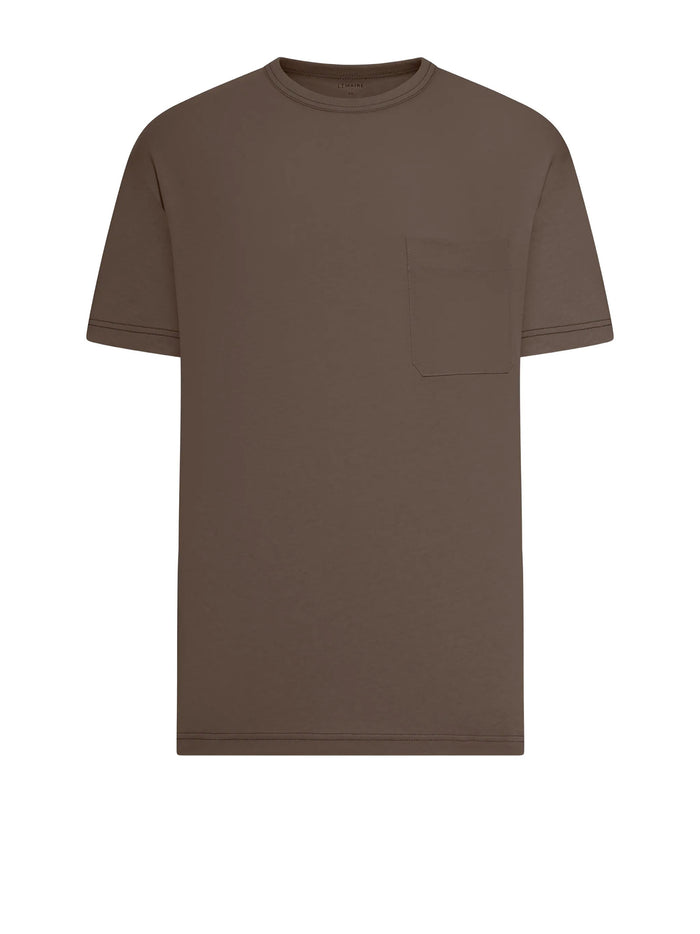 LEMAIRE T-shirts and Polos Ristretto Cotton Linenen