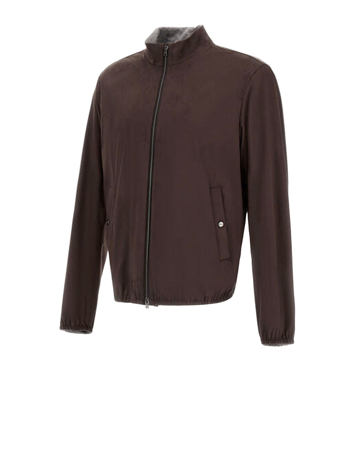 Herno Coats Marrone Scuro Polyester Elastan