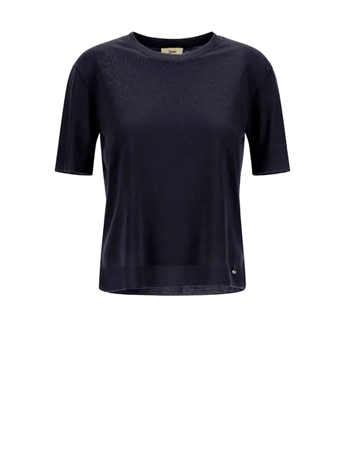 Herno T-Shirts And Polos Blue Lyocell Cotton