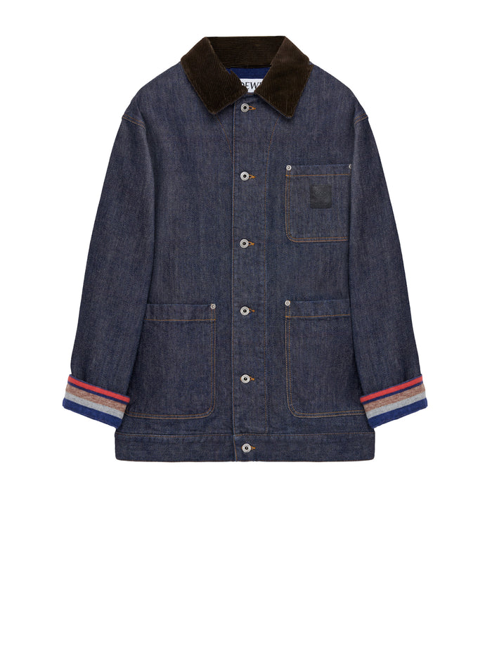 Loewe Coats Row Denim Blue