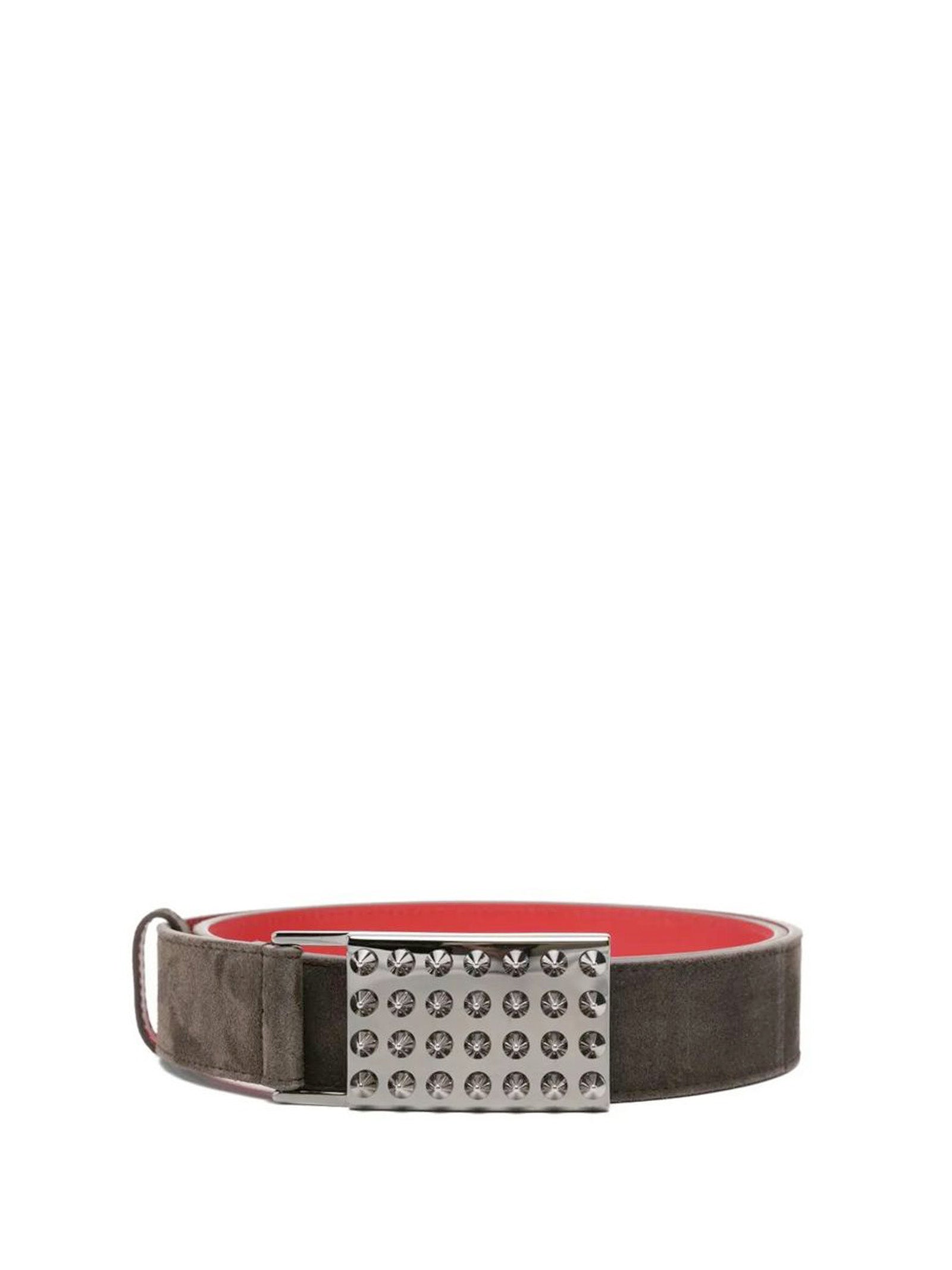 LOUBOUTIN Belts Cafe Calf Leather
