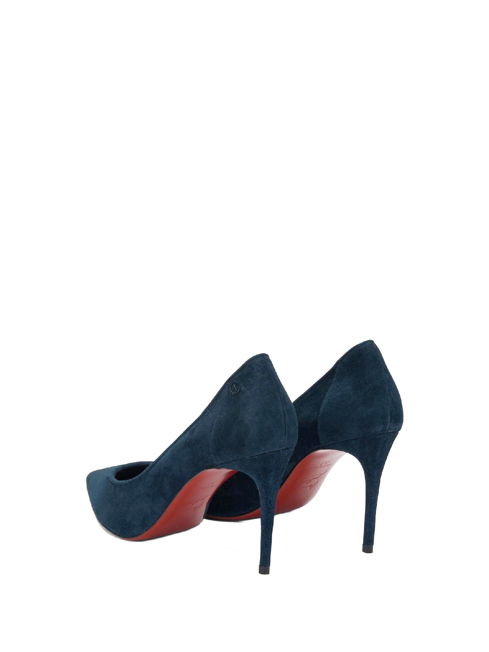 Louboutin With Heel Blue Calf Leather