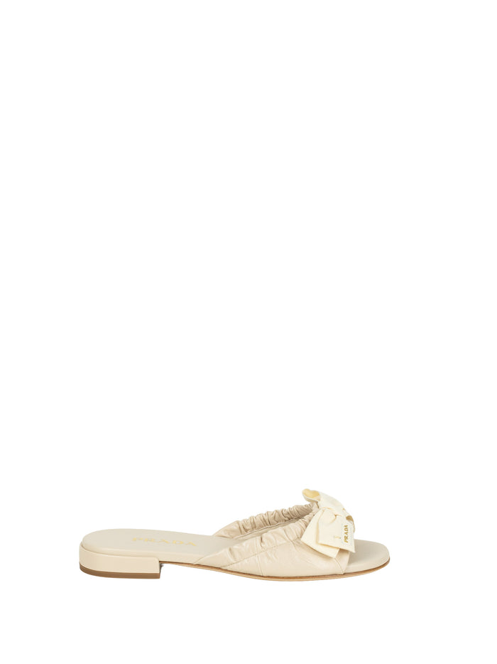 Prada With Heel Ivory Calf Leather