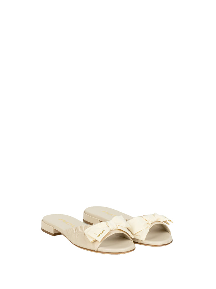 Prada With Heel Ivory Calf Leather