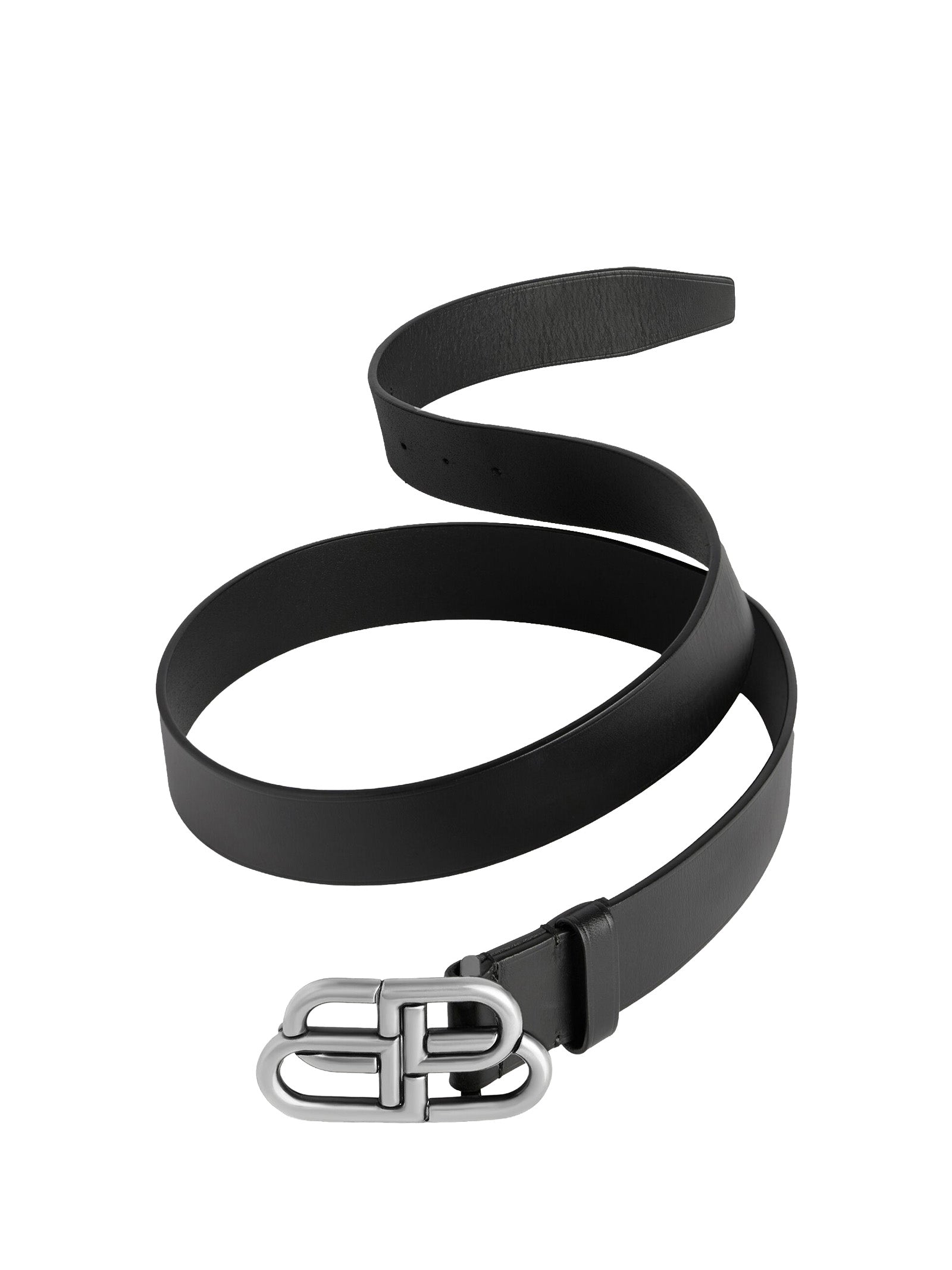 Balenciaga Belts Black Calf Leather