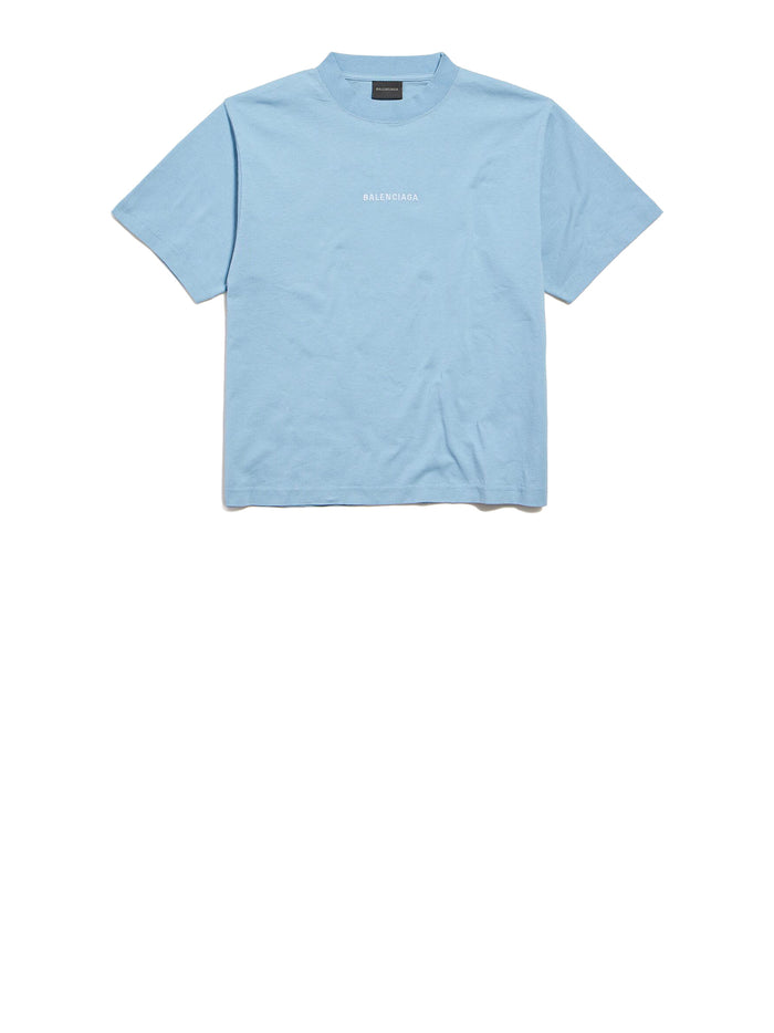 Balenciaga T-shirts and Polos Blue Cotton