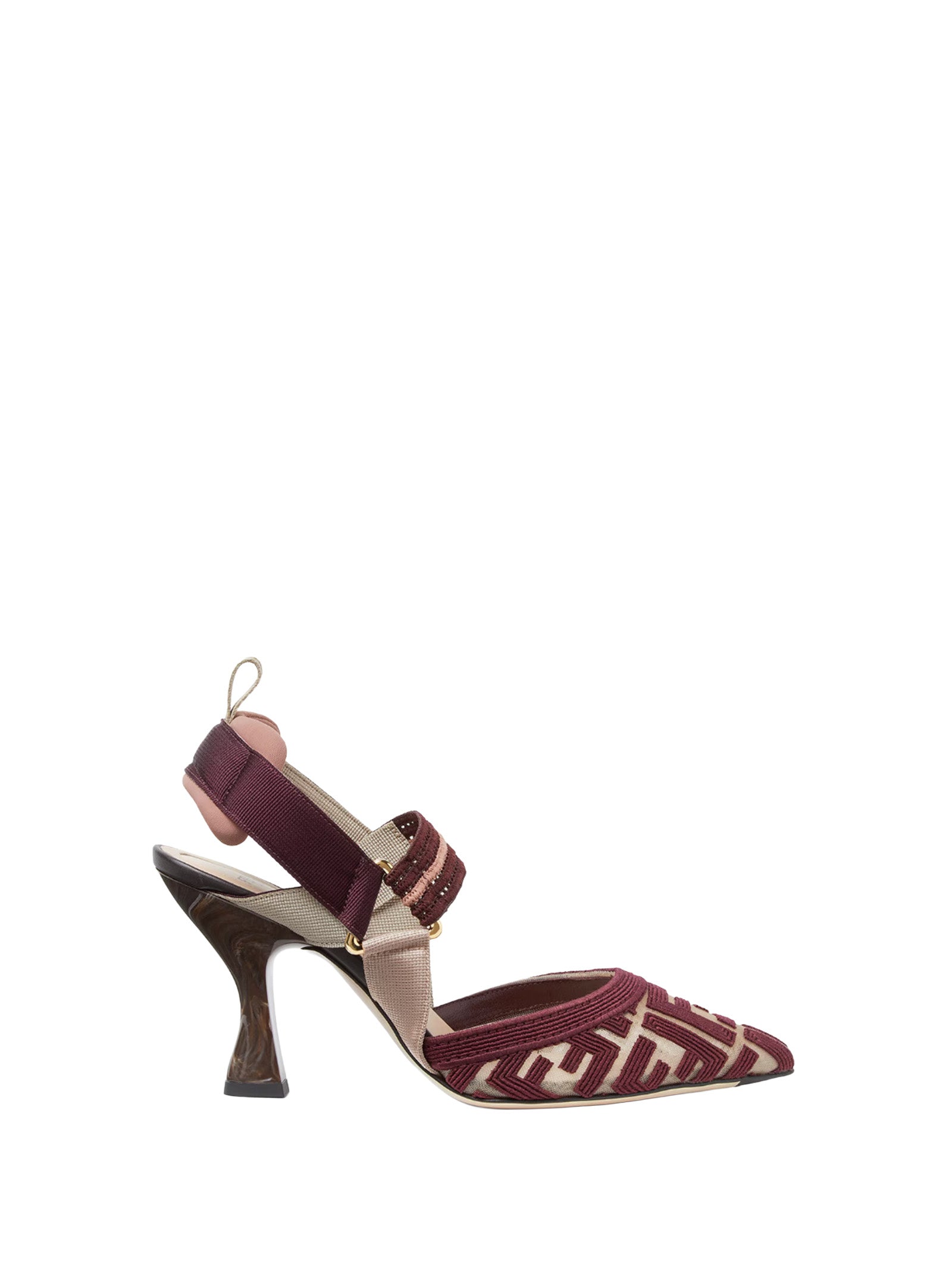 Fendi With Heel Nudo Plum Pa+interno:pa