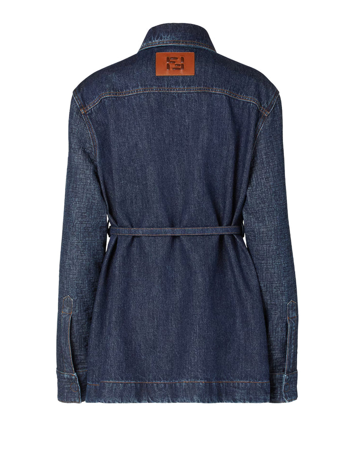 Fendi Jackets Blueberry-26 Co+interno In Tessuto
