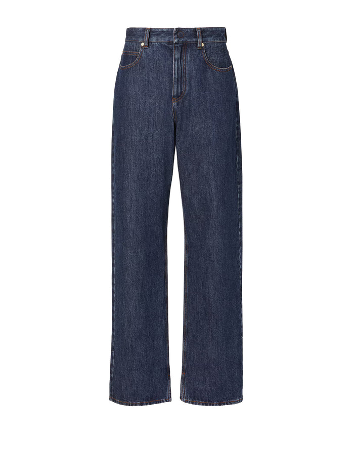 Fendi Trousers Blueberry-26 Cotton