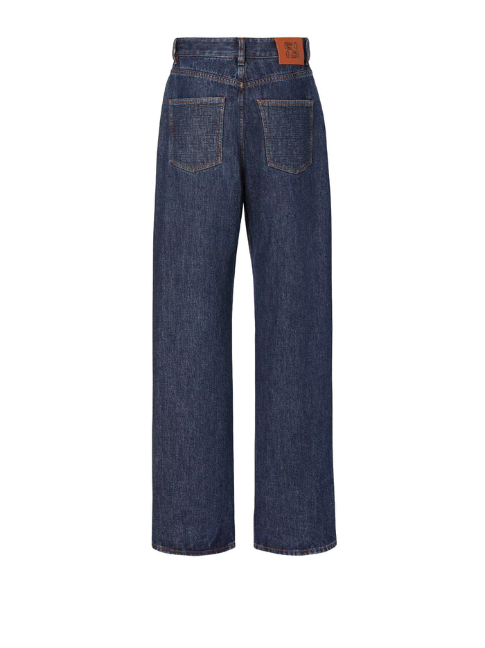 Fendi Trousers Blueberry-26 Cotton