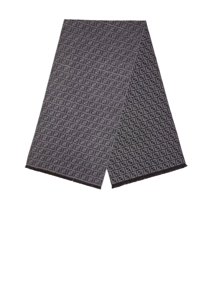 Fendi Scarfs Grigio + Antracite