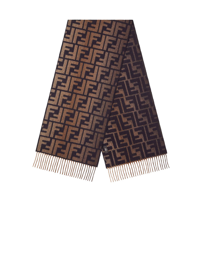 Fendi Scarfs Blu+marrone