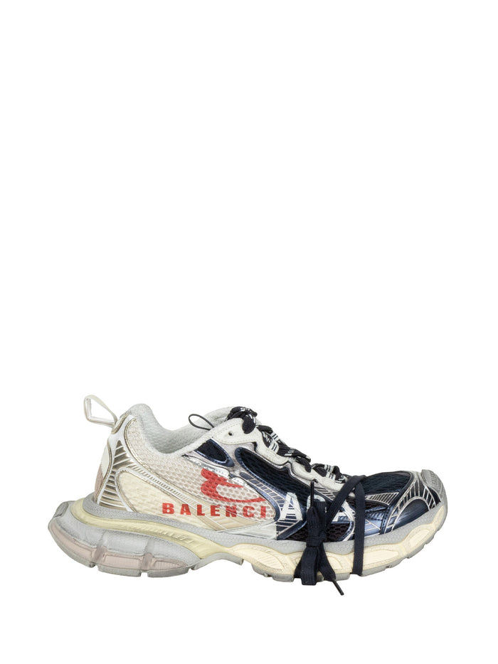 Balenciaga Sneakers Eggshell/red/navy Polyurethane Polyester