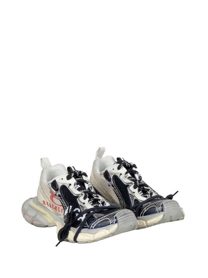 Balenciaga Sneakers Eggshell/red/navy Polyurethane Polyester