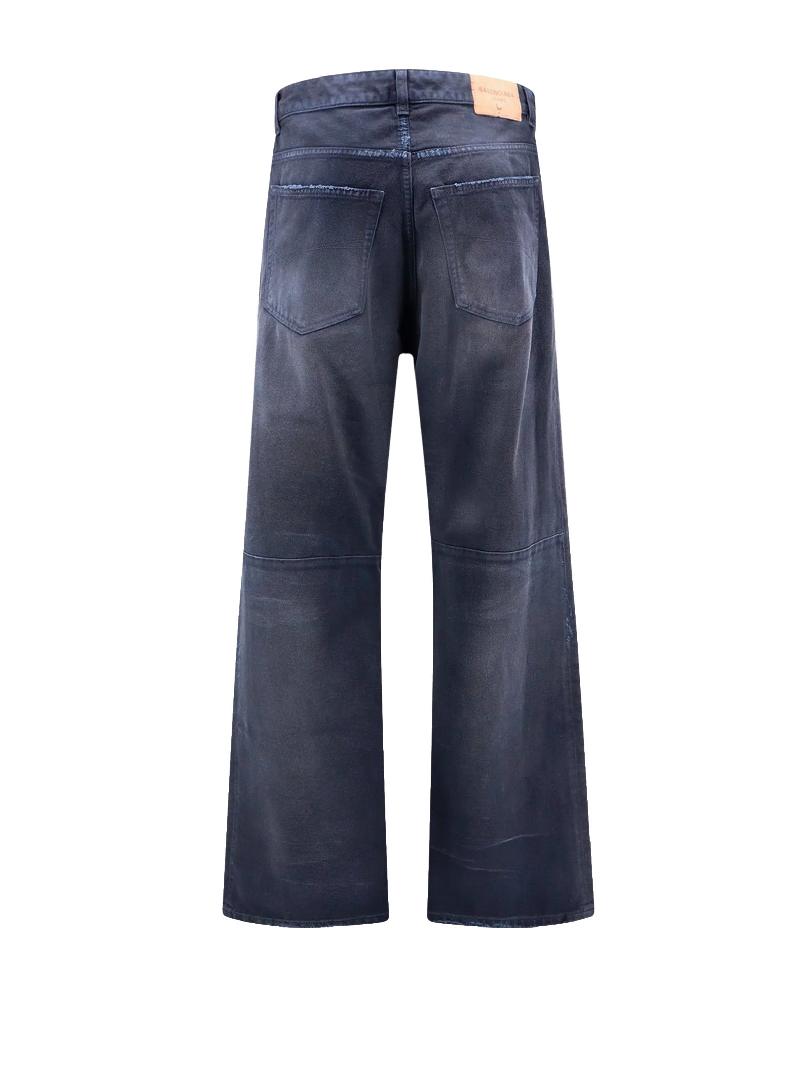 Balenciaga Jeans Navy Dirty Dark Blue Cotton