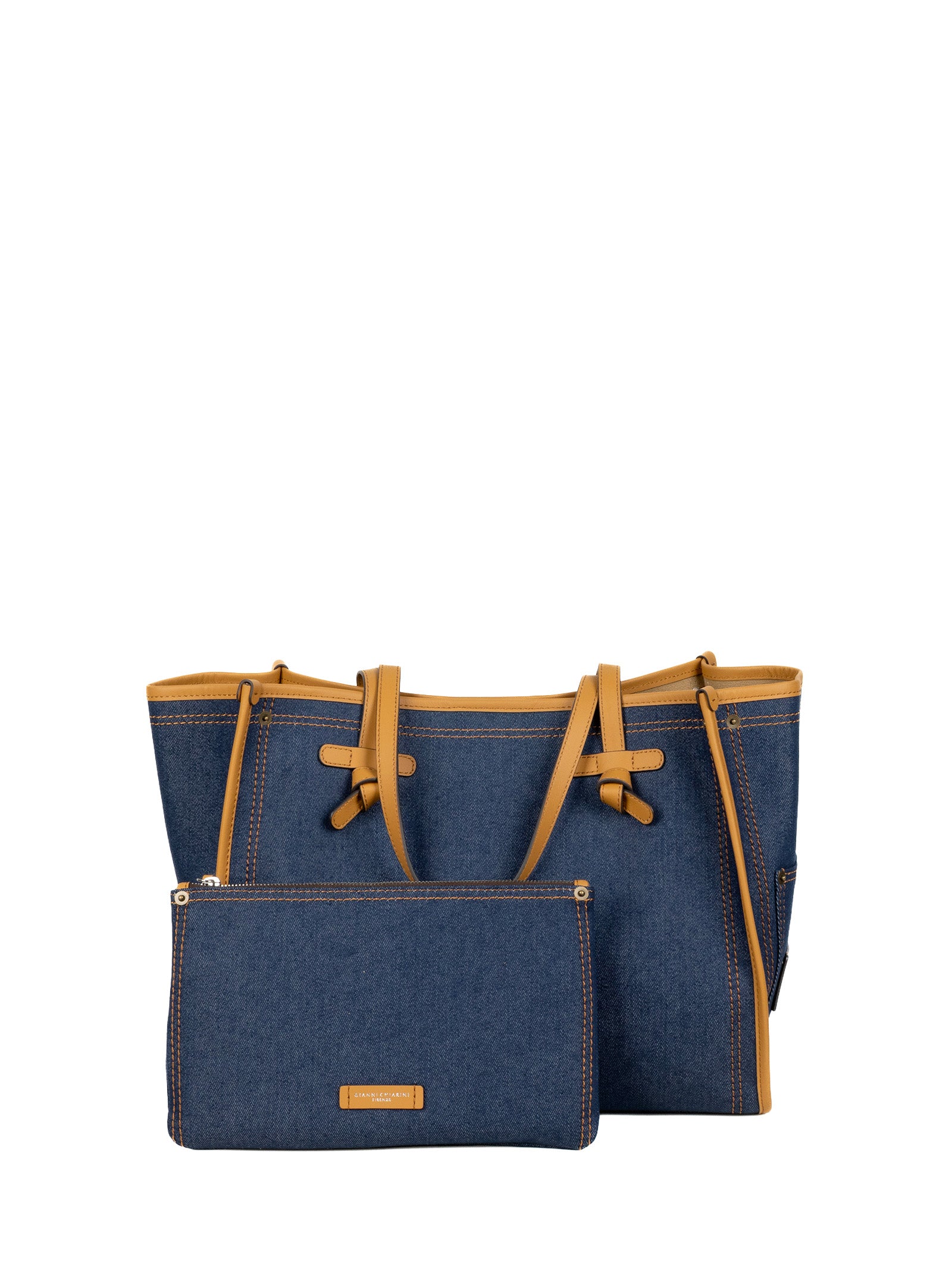 G.chiarini Marcella Bags Blue- Mou Denim / Leather