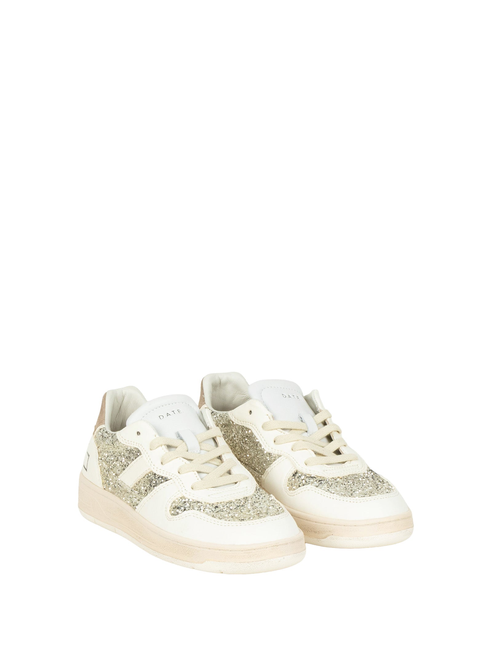 D.A.T.E. Sneakers Glitter Platinum