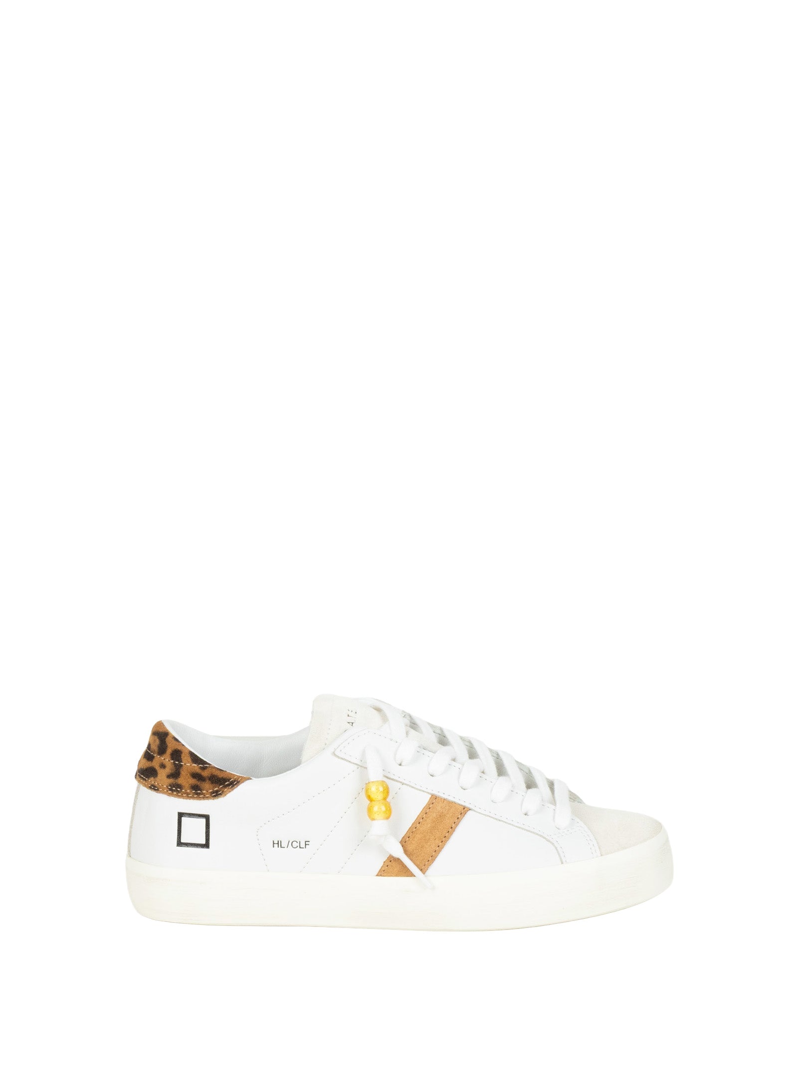 D.A.T.E. Sneakers White Leopard