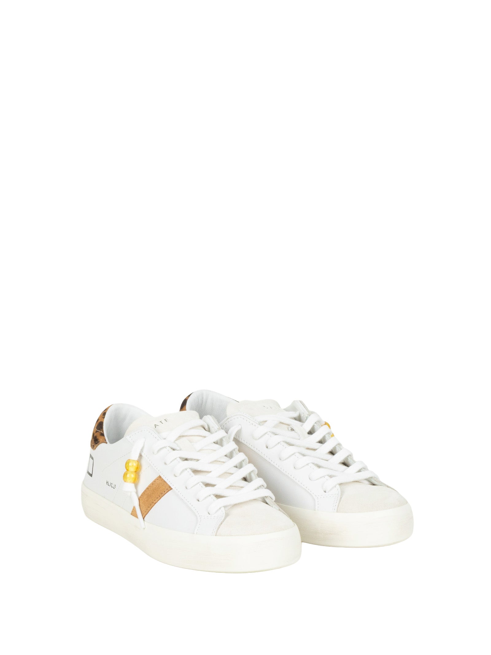 D.A.T.E. Sneakers White Leopard