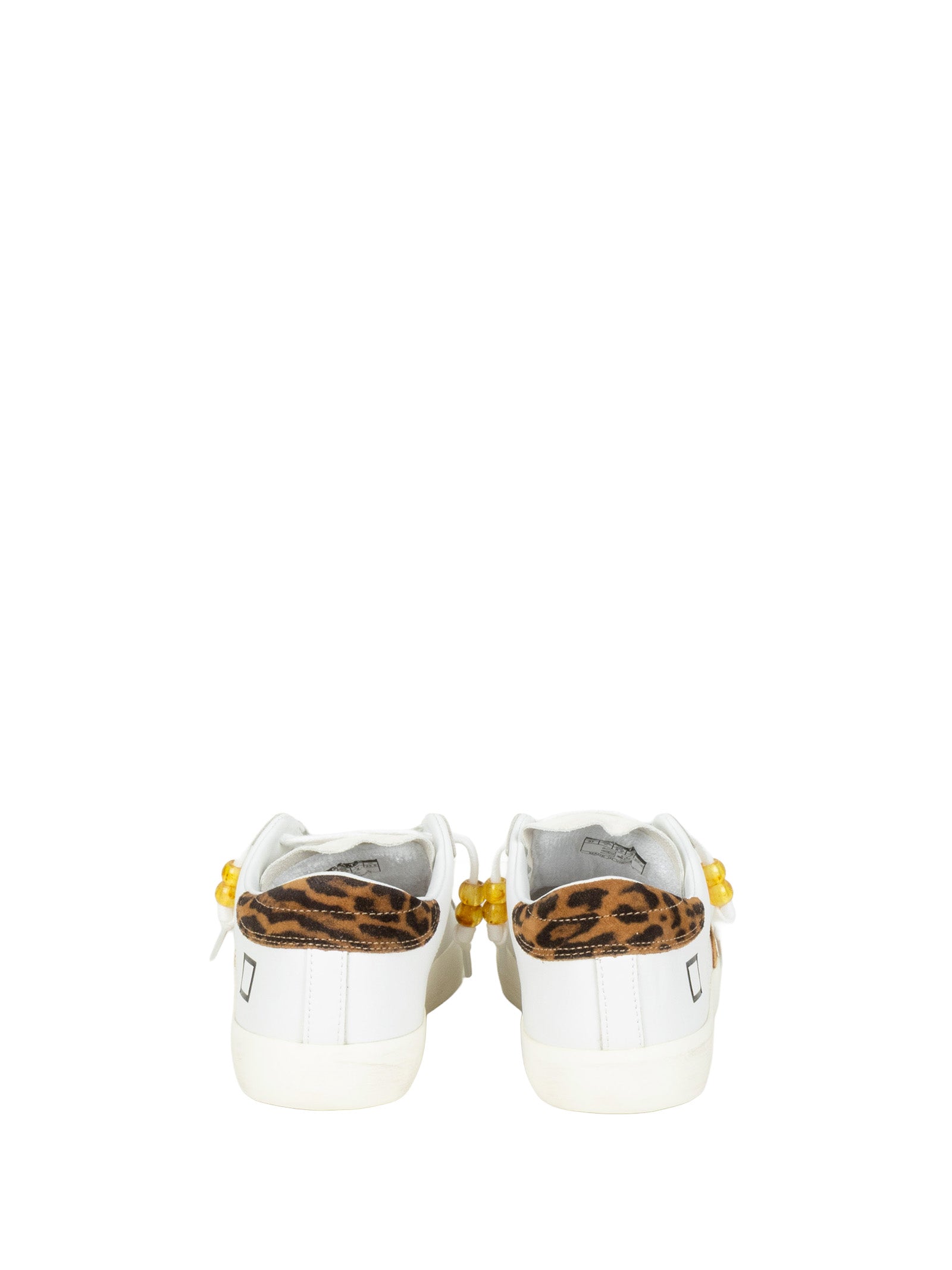 D.A.T.E. Sneakers White Leopard
