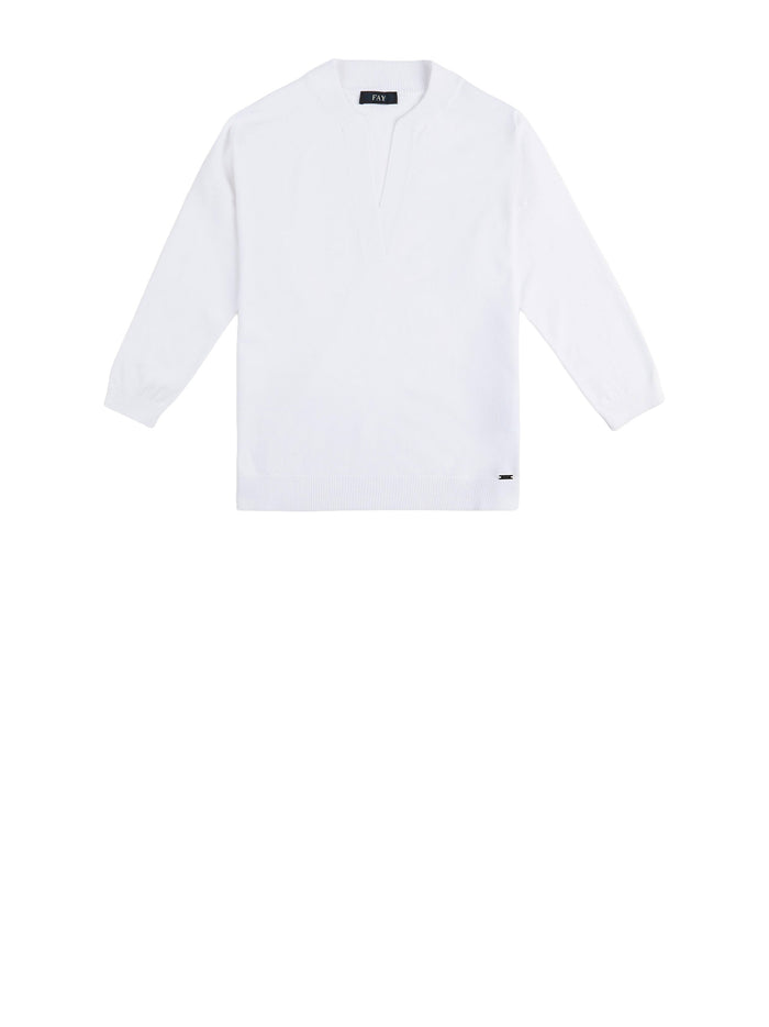 Fay Sweaters White