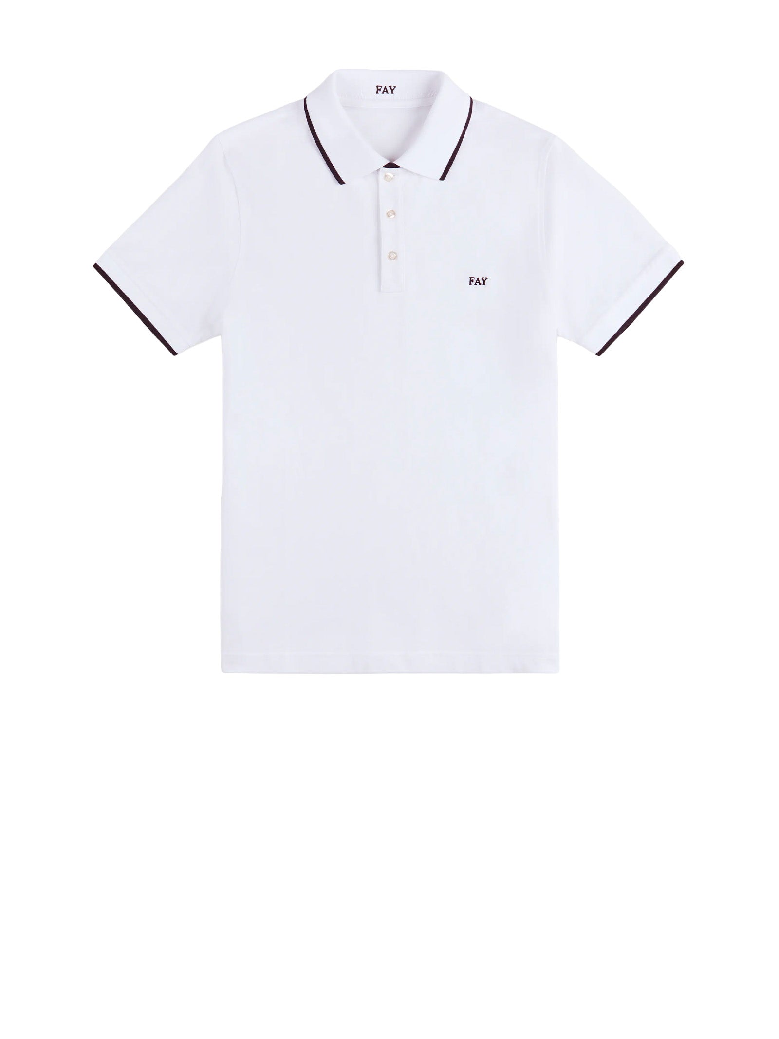 Fay T-Shirts And Polos White Leather