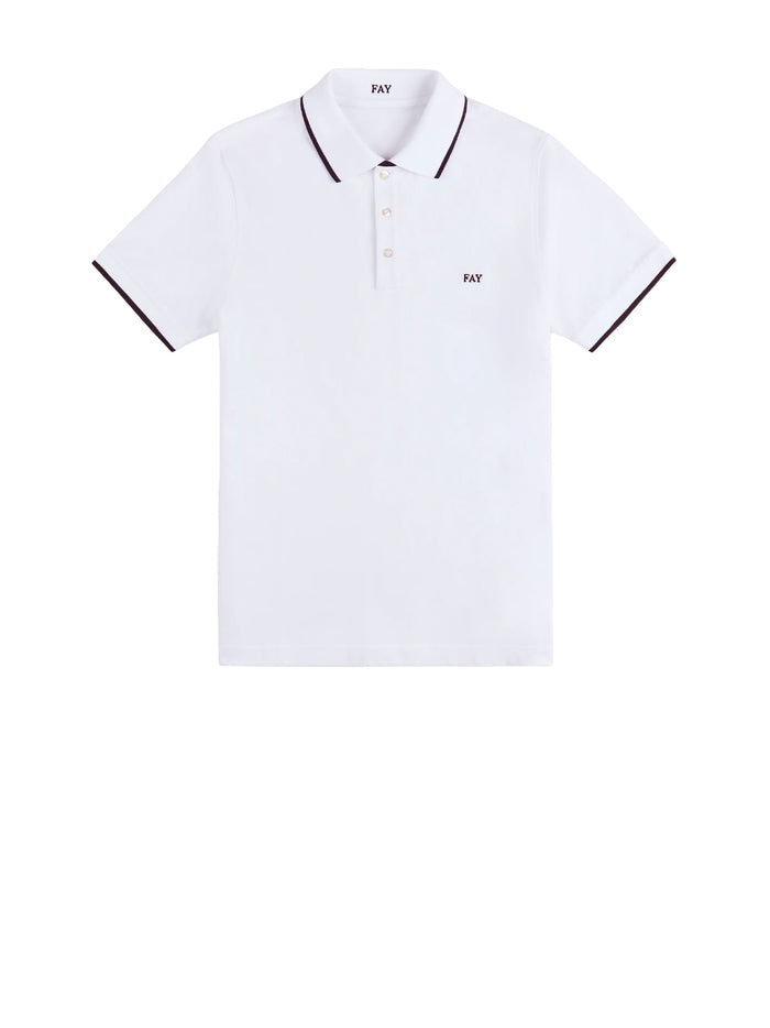 Fay T-Shirts And Polos White Leather