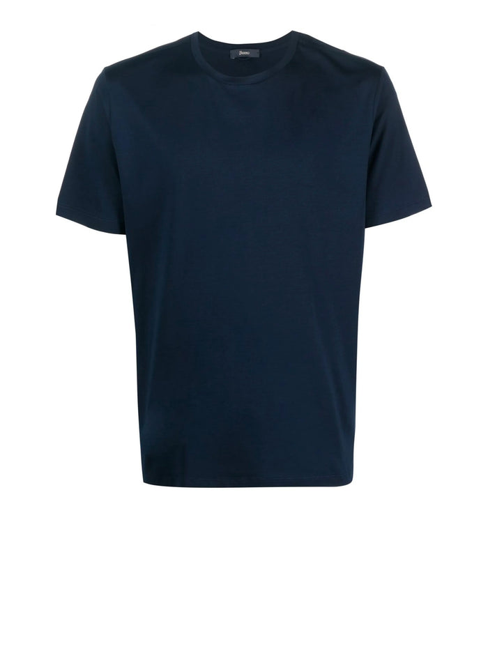 Herno T-Shirts And Polos Blue Cotton Elastane