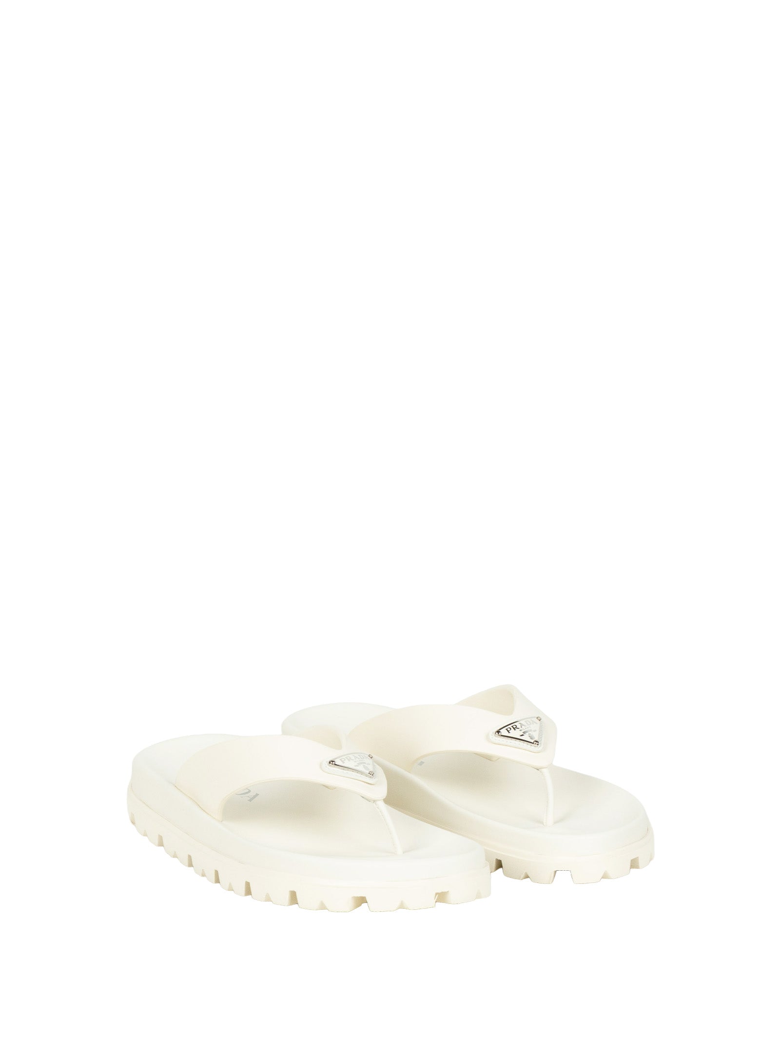 Prada Sandals Ivory Ethylene-vinyl Acetate
