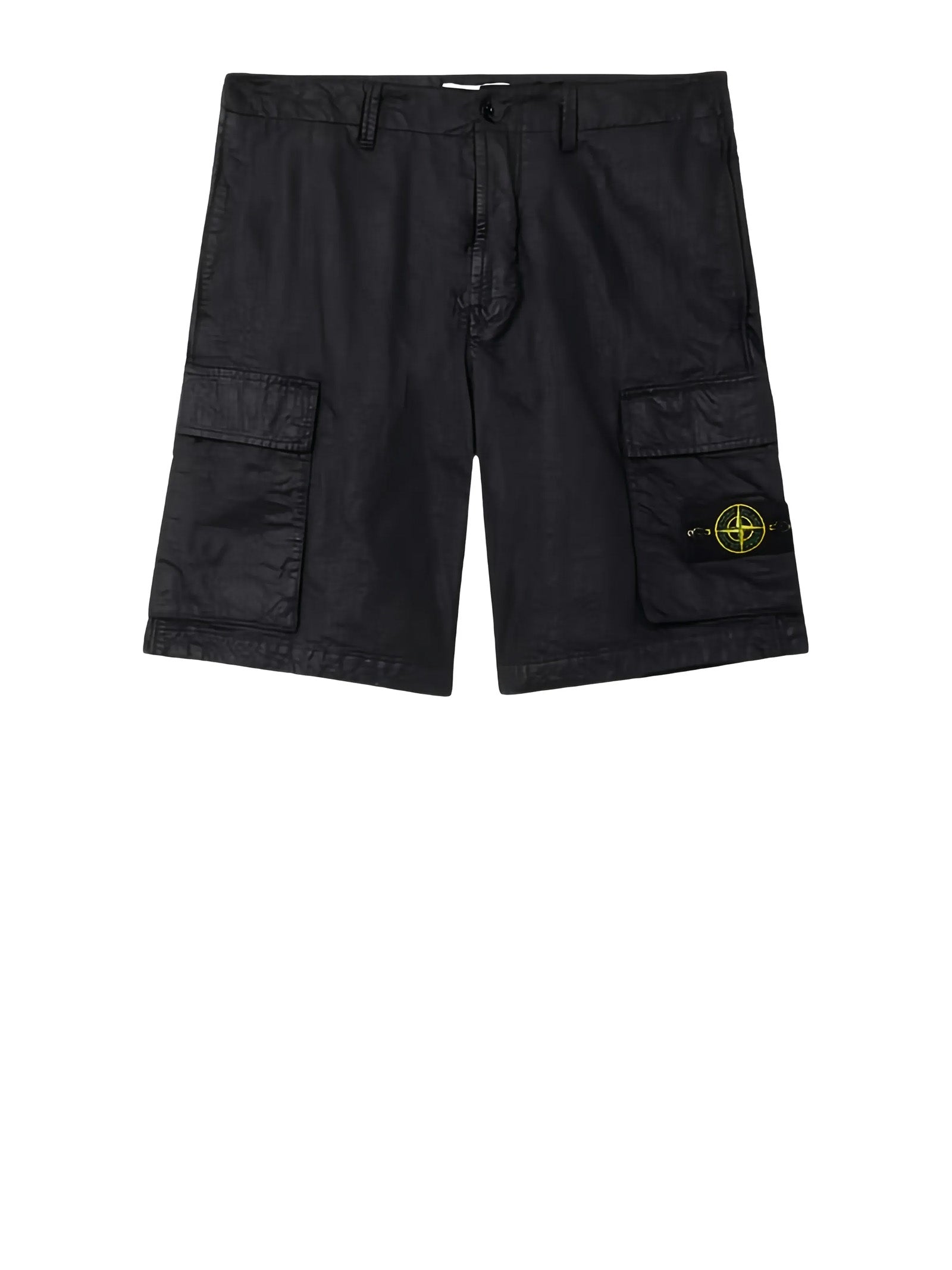Stone Island Shorts Black Fibra Poliammidica
