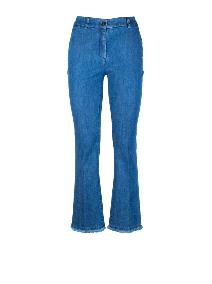 Via Masini 80 Trousers Blu Chiaro Delave