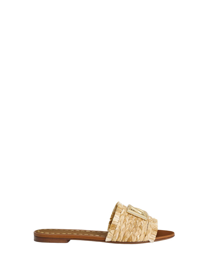 Dolce & Gabbana Sandals Legno Naturale Leather