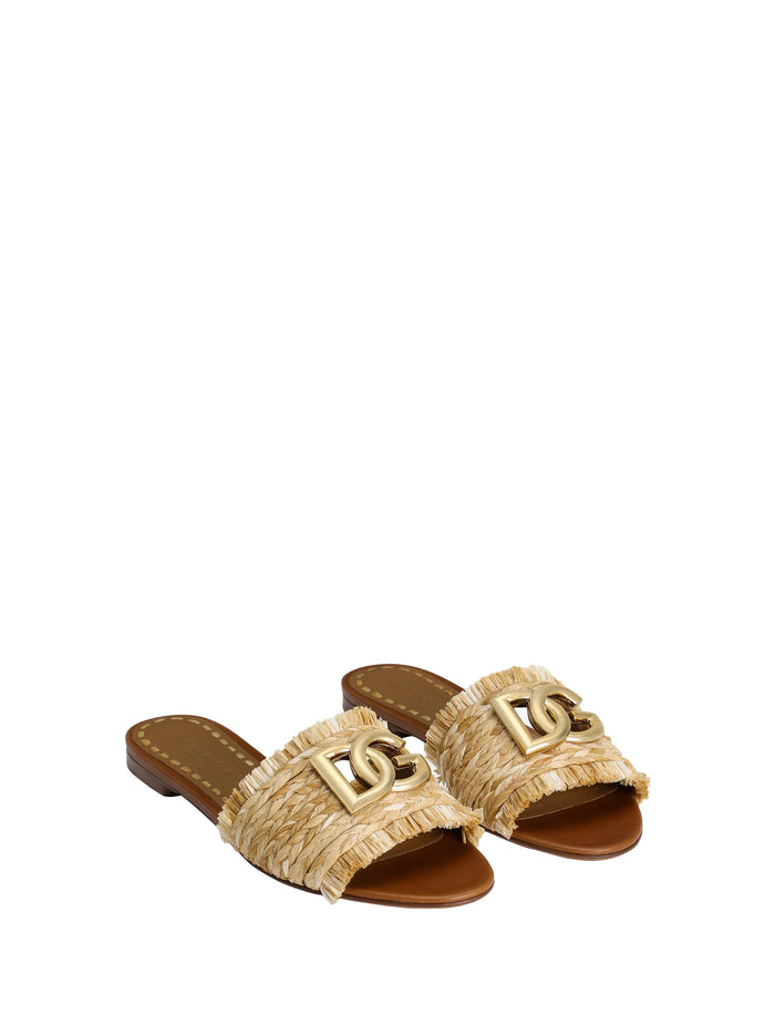 Dolce & Gabbana Sandals Legno Naturale Leather