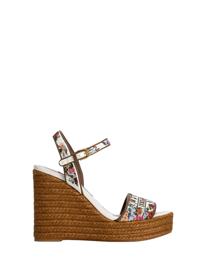 Dolce & Gabbana Flat shoes Bianco Multi Leather