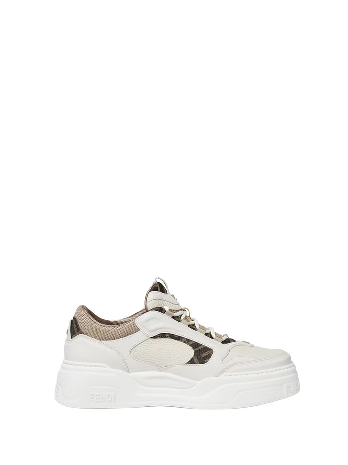 Fendi Sneakers Bianco Beige Vit+pl+interno:pl+agn