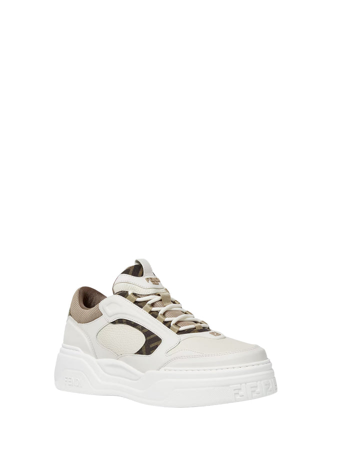 Fendi Sneakers Bianco Beige Vit+pl+interno:pl+agn