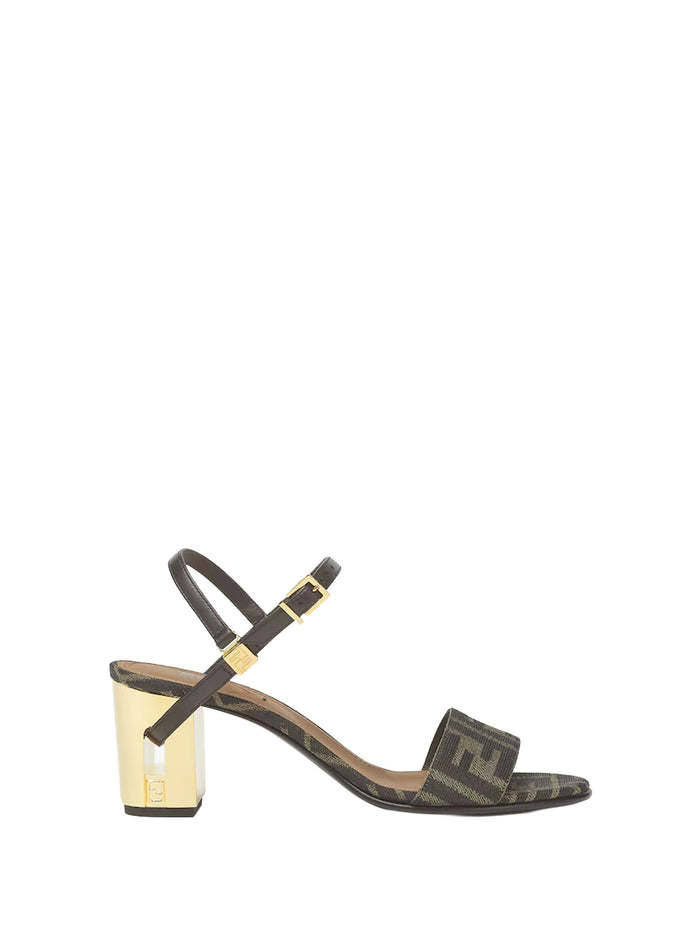Fendi Sandals Tabacco Nero