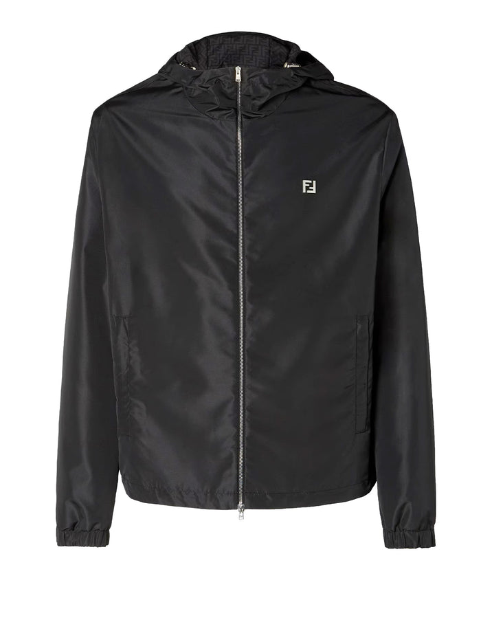 Fendi Coats Black Pl+fod.:pl