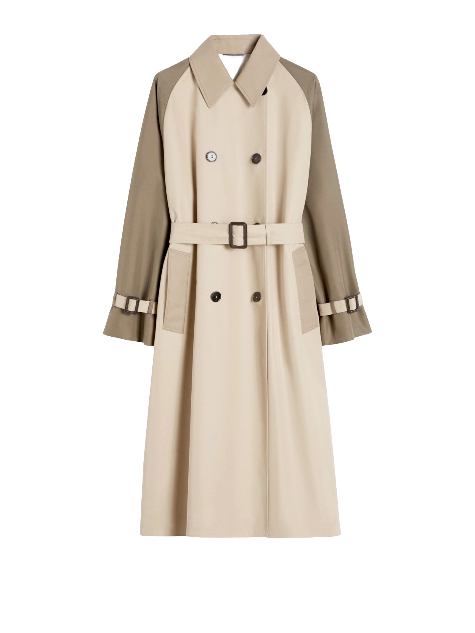 Max Mara Weekend Coats Beige Cotone Poliestere
